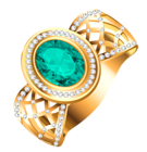 an emerald ring